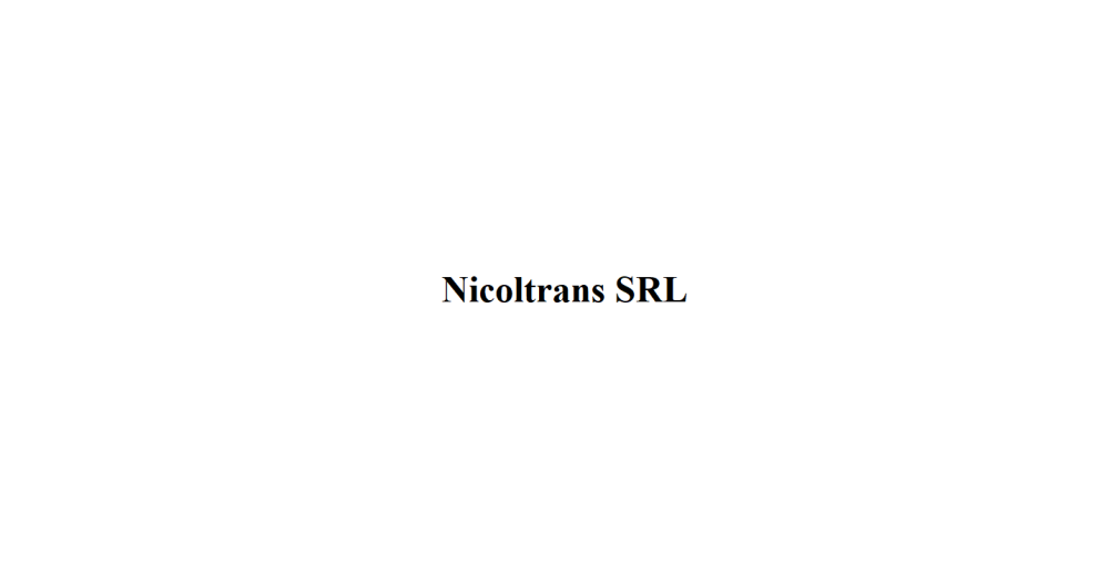 Nicoltrans SRL