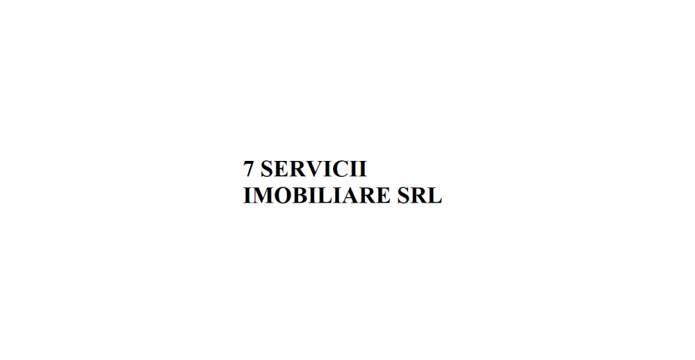 7 SERVICII IMOBILIARE SRL